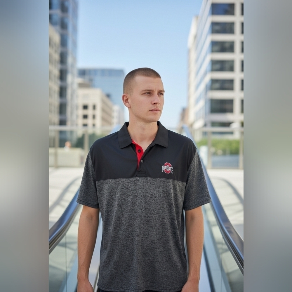 ohio state buckeyes Men's Size Large Drifit Polo Team Gear